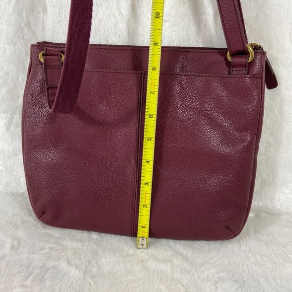 Fossil Tinsley Cabernet Pebbled Leather Crossbody Handbag SHB1788 NWT - Picture 12 of 13
